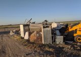 A group of local volunteers with the non-profit organization Reestablishing Stratford continued their cleanup of an unwanted dumpsite near Stratford.